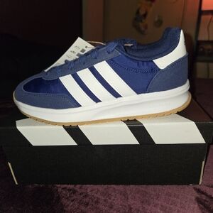 Adidas Run 70s 2.0 J Blue and White Sneakers